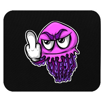 Discover Jelly Fish Middle Finger Jellyfish Mouse Pads