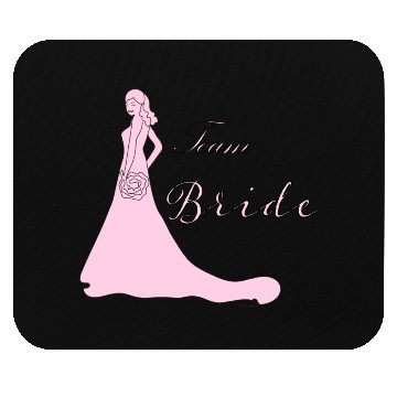 Discover team bride pink silhouette bachelorette party Mouse Pads