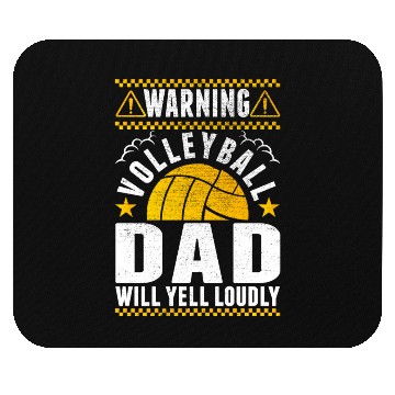 Discover Loud Yelling Volleyball Dad Mouse Pads