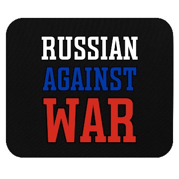 Discover Russian Against war outline Mouse Pads