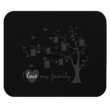 Discover i love my family Mouse Pads