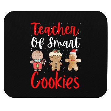 Discover Christmas Teacher Cute Gingerbread Cookies Funny Mouse Pads