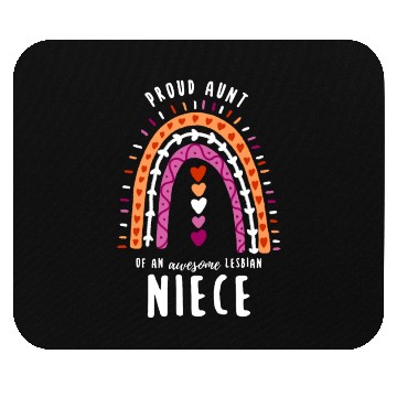 Discover Proud Aunt Lesbian Niece Rainbow Mouse Pads