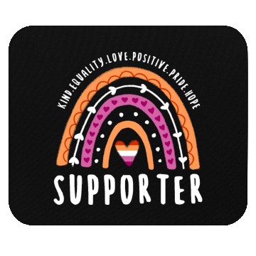 Discover Supporter Lesbian Pride Rainbow Mouse Pads