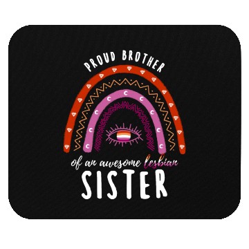 Discover Rainbow Brother Lesbian Sister Mouse Pads
