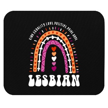 Discover Lesbian Pride Boho Rainbow Mouse Pads