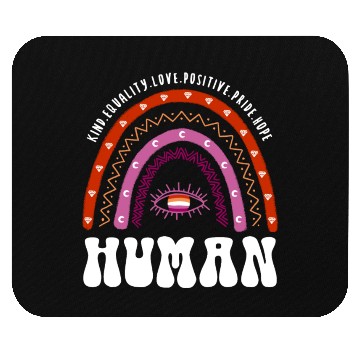Discover Lesbian Rainbow Human Lesbian Mouse Pads