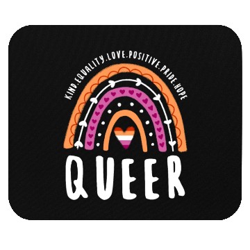Discover Queer Lesbian Pride Rainbow Mouse Pads