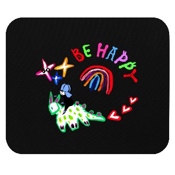 Discover Be Happy! Mouse Pads