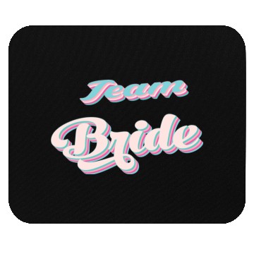 Discover Bachelorette party team bride coul retro pink Mouse Pads