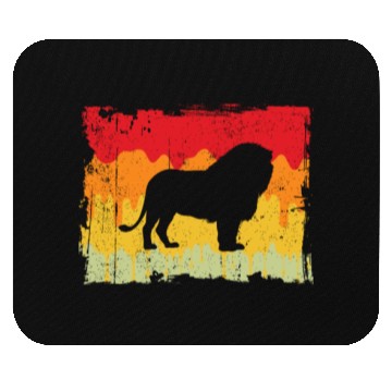 Discover lion retro Mouse Pads