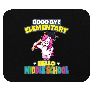 Discover Good Bye Elementary Hello Middle School Graduation Mouse Pads