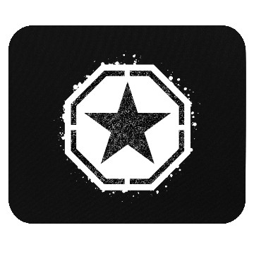 Discover Sponge stencil Star inside octagon Mouse Pads