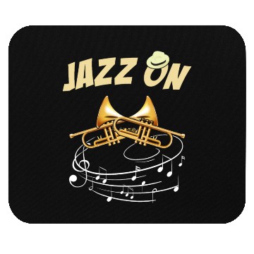 Discover Jazz Music Lover Trumpet Mouse Pads