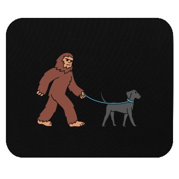 Discover Bigfoot Sasquatch Walking Great Dane Mouse Pads