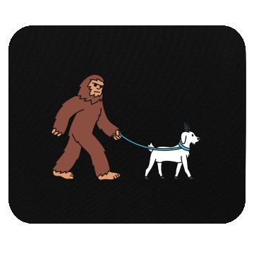 Discover Bigfoot Sasquatch Walking Goat Mouse Pads