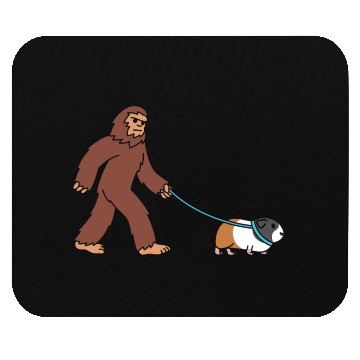 Discover Bigfoot Sasquatch Walking Guinea Pig Mouse Pads