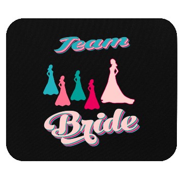 Discover team bride silhouettes bachelorette party Mouse Pads