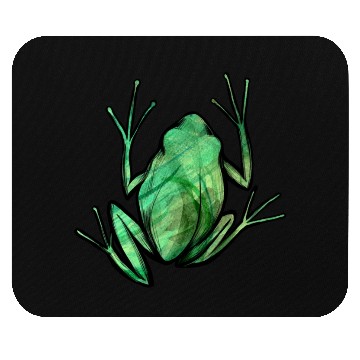 Discover Cute Green Frog Mouse Pads