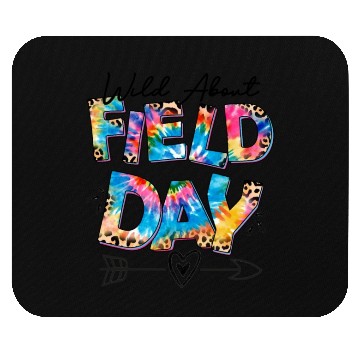 Discover Tie dye leopard Wild About Field Day Teacher Kids Mouse Pads