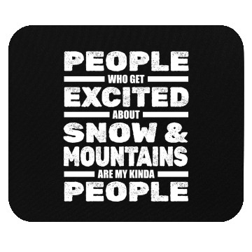 Discover Skiing Skier Ski Mouse Pads