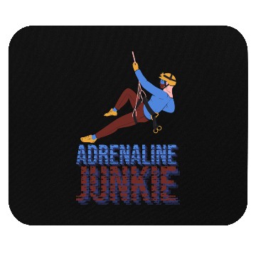 Discover Adrenaline Junkie Rock Climbing Mouse Pads