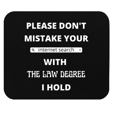Discover Law Degree Mouse Pads