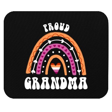 Discover Proud Grandma Lesbian Pride Rainbow Mouse Pads