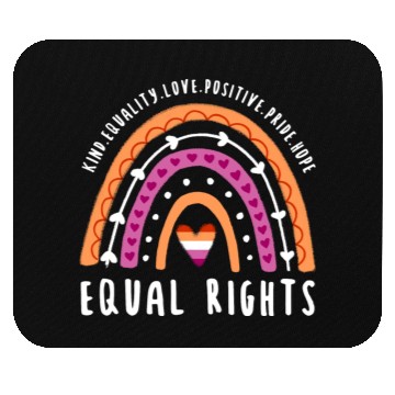Discover Equal Rights Lesbian Pride Rainbow Mouse Pads