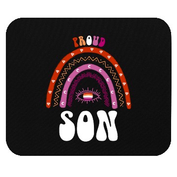 Discover Lesbian Rainbow Proud Son Lesbian Mouse Pads