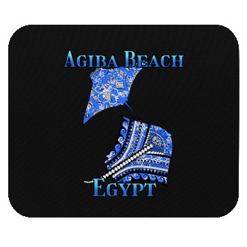Discover Agiba Beach Vacation Tribal Stingrays Mouse Pads