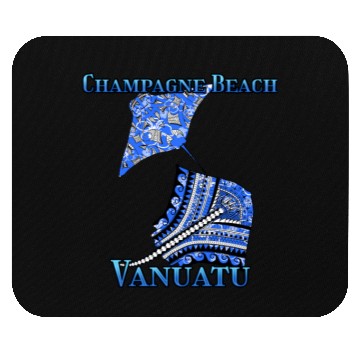 Discover Champagne Beach Vacation Tribal Stingrays Mouse Pads