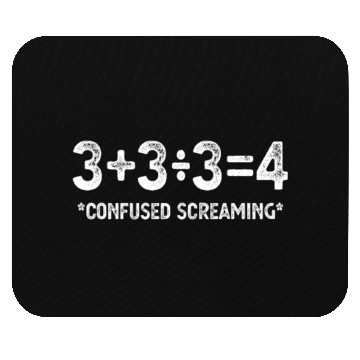 Discover Funny Math Formula, Confused Screaming, Nerd, Geek Mouse Pads