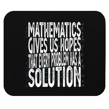 Discover Mathematics Give Us Hope Cute Funny Math Lover Pun Mouse Pads