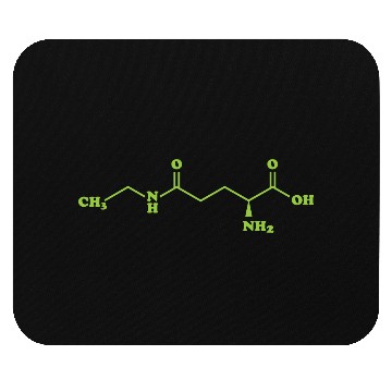 Discover Tea Theanine Molecular Chemical Formula Mouse Pads