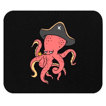 Discover Pirate Octopus For Octopus Lover Mouse Pads