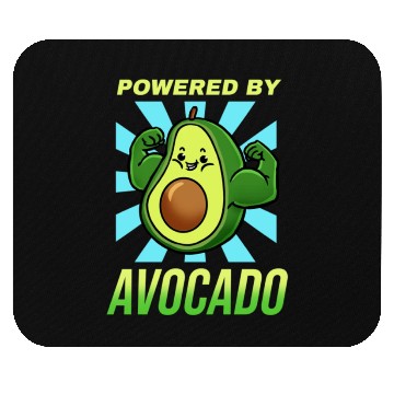 Discover Powered By Avocado For Avocado Lover Mouse Pads