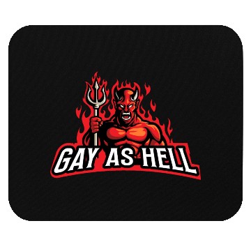 Discover Pride Month Demon - Gay As Hell Mouse Pads