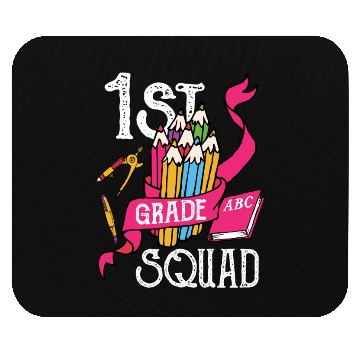 Discover 1st Grade Squad Student Back To School Mouse Pads