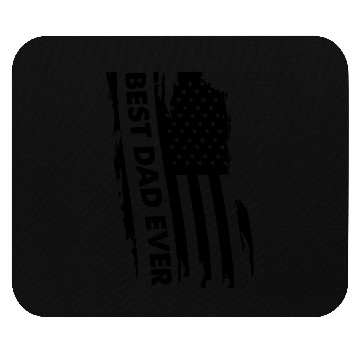 Discover Father's Day Best Dad Ever with Us American Flag Mouse Pads