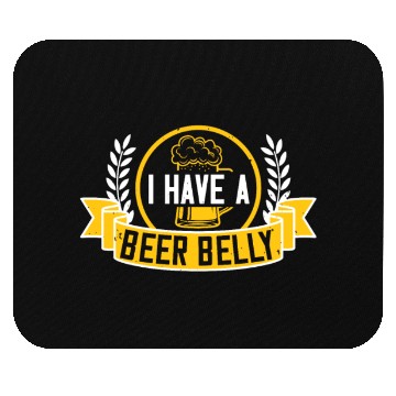 Discover I have a beer belly Mouse Pads