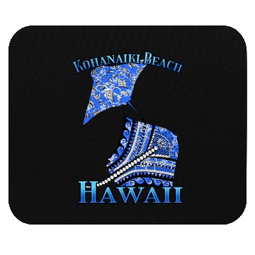 Discover Kohanaiki Beach Vacation Tribal Stingrays Mouse Pads