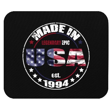 Discover Birthday Saying Born USA 1994 Mouse Pads