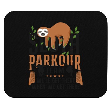 Discover Parkour Free Running Traceur Sloth Mouse Pads