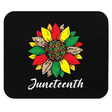 Discover Juneteenth sunflower , African American holiday Mouse Pads