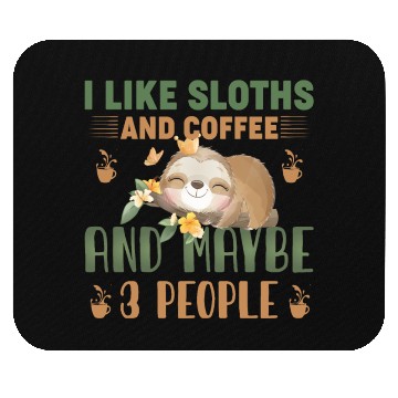 Discover Sloth Sloths, Coffee, People Mouse Pads