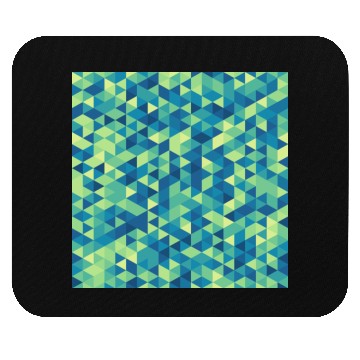 Discover Geometric Hexagon Pattern Blue Yellow Green Mouse Pads