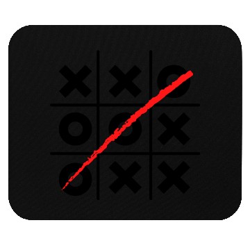 Discover White Black Minimalist Three In A Row Mouse Pads