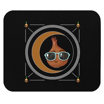 Discover Onion Vegetable Mouse Pads, Onion Wearing Sunglasses