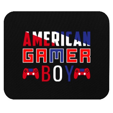 Discover American gamer boy, Flag Video Game Boys Kids Teen Mouse Pads